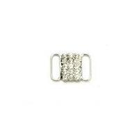 Diamante Link 18mm x 12mm Silver