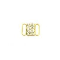 Diamante Link 18mm x 12mm Gold