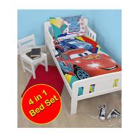 Disney Cars Champ 4 in 1 Junior Bed Set (Duvet, Pillow and Covers)