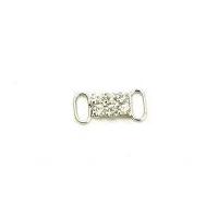 diamante link 19mm x 8mm silver