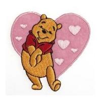 Disney Winnie the Pooh Heart Embroidered Iron On Motif