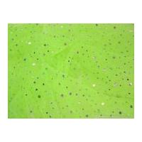 Diamante Sequin Voile Fabric Lime Green