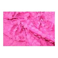 dimensional floral cotton georgette dress fabric cerise pink