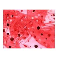Disco Sequin Voile Fabric Red