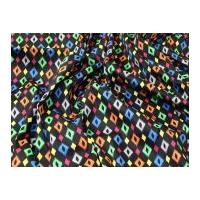 Diamond Print Stretch Cotton Sateen Dress Fabric