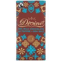 Divine Milk Chocolate with Toffee & Sea Salt - 100g