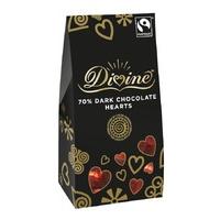 divine dark chocolate hearts 100g