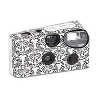 disposable camera love bird damask design