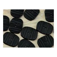 Dill Oval Textured 2 Hole Buttons Black