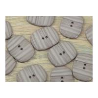 Dill Oval Textured 2 Hole Buttons Silver Grey