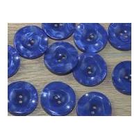 Dill Round 2 Hole Marble Effect Buttons Blue