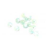 dill pearlised ball buttons 14mm pastel blue