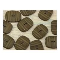 Dill Oval Textured 2 Hole Buttons Earth Brown