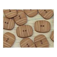 Dill Oval Textured 2 Hole Buttons Beige