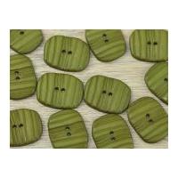Dill Oval Textured 2 Hole Buttons Olive Green