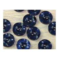 Dill Round 2 Hole Marble Effect Buttons Navy Blue
