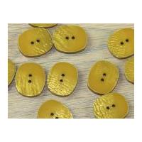 dill oval shimmer texture 2 hole buttons mustard gold