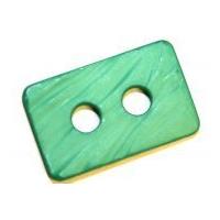 Dill Large Textured Rectangle Buttons 55mm Bright Green