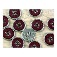 dill round 4 hole metal jacket coat buttons wine