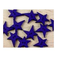 Dill Irregular Star Shape 2 Hole Plastic Buttons Purple