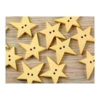 dill irregular star shape 2 hole plastic buttons buttermilk