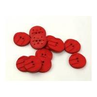Dill Round Textured Buttons 25mm Red