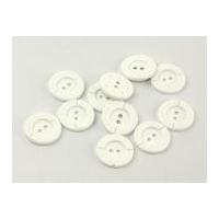 Dill Round Selfmade Buttons White