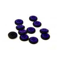 Dill Round Two Toned Buttons Purple