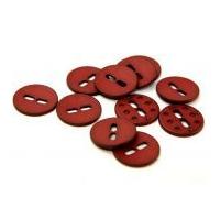 dill round large holed matte buttons 28mm wine red