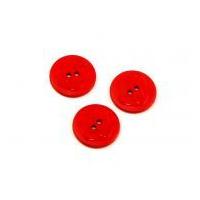 Dill Round Embossed Swirl Buttons 20mm Red
