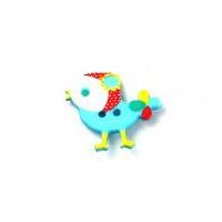 Dill Novelty Bird Shape Buttons Turquoise