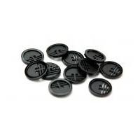 dill round retro buttons 20mm black