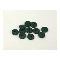 Dill Round Textured Buttons 19mm Bottle Green