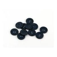 Dill Round Selfmade Buttons Navy Blue