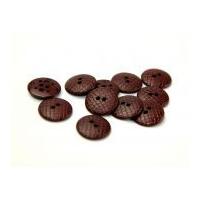 Dill Round Snakeskin Texture Buttons Wine