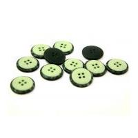 Dill Round Two Toned Buttons Pistachio Green