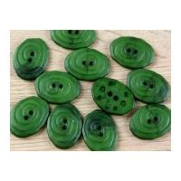 Dill Swirled Irregular Shape 2 Hole Plastic Buttons Green