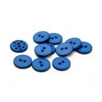 Dill Round Textured Matte Buttons Turquoise Blue