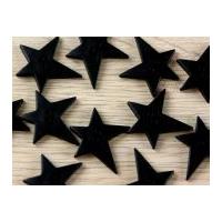 dill irregular star shape 2 hole plastic buttons black