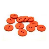 Dill Round Textured Matte Buttons Burnt Orange