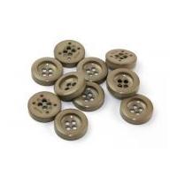 Dill Round Chunky Coat Buttons 34mm Taupe