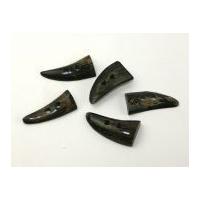 dill natural horn tooth toggle buttons 54mm brown