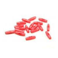 dill plastic toggle buttons 25mm mid pink