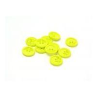 Dill Round Retro Buttons 15mm Yellow