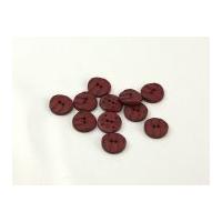 dill round textured buttons 19mm wine