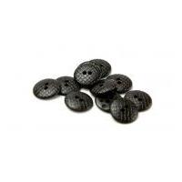 Dill Round Snakeskin Texture Buttons Dark Brown