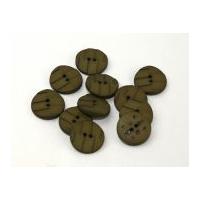 Dill Round Textured Buttons 25mm Khaki Green