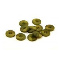 Dill Round Matted Buttons Olive