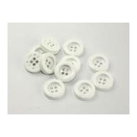 Dill Round Chunky Coat Buttons 28mm White