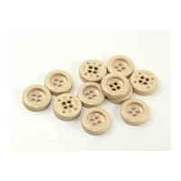 dill round chunky coat buttons 28mm beige